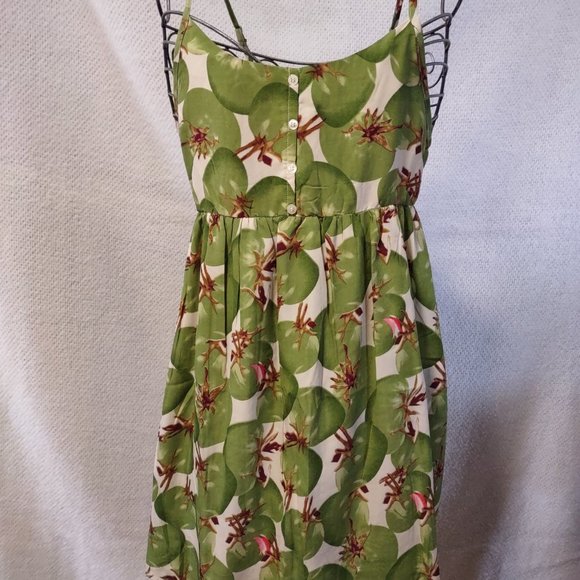 Just Funky Dresses & Skirts - NWT Just Funky Green Tomato Sundress Baby Doll Summer Strappy Mini Dress Size S